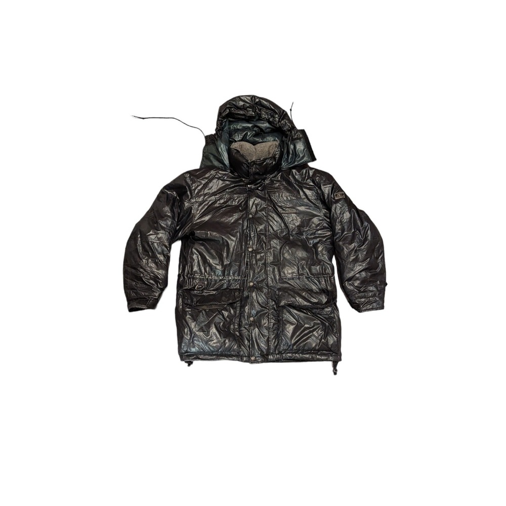 Ralph Lauren Polo Sport Men's Hooded Down Puffer Jacket Shiny Black • Medium